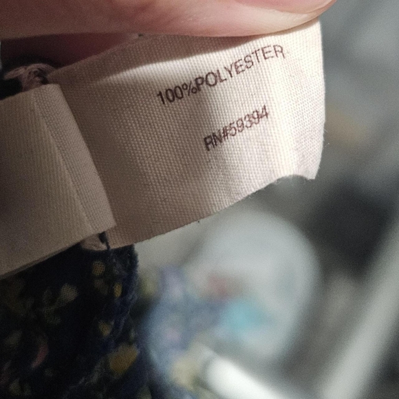 Blue chiffon floral coquette whimsical dainty feminine y2k blouse - Picture 5 of 5